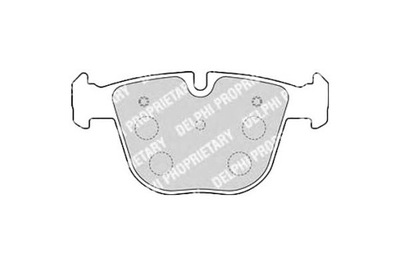 Delphi lp1793 набір гальмівних колодок гальмівних, гальма дискові фото №1