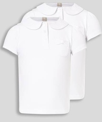 TU T-shirt dziewczęcy polo 2-pak roz 140 cm