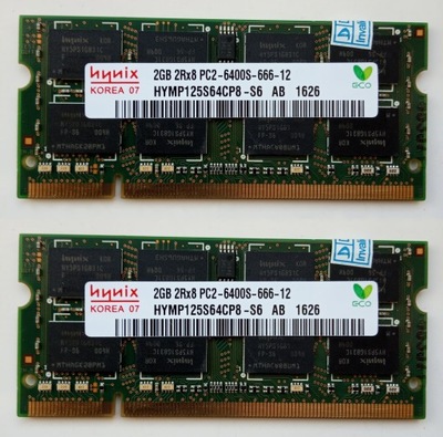 RAM Hynix DDR2 PC2-6400S 2x2GB (4GB) 800Mhz