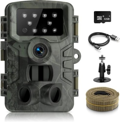 FOTOPUŁAPKA KAMERA HD IP66 IR NOKTOWIZOR KAMERA LEŚNA MYŚLIWSKA