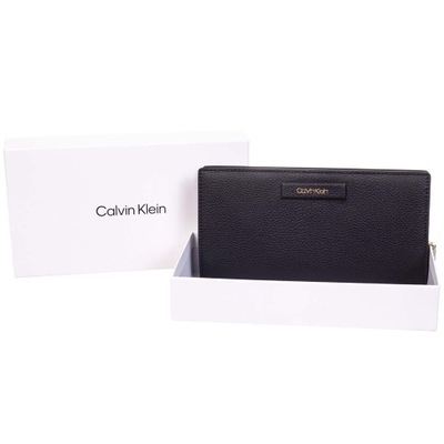 CALVIN KLEIN BEZPIECZNY PORTFEL DAMSKI BLACK