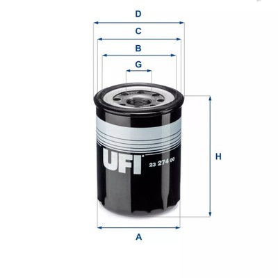 ФІЛЬТР МАСЛА UFI