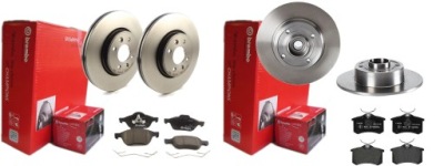 Тормозные диски тормозные колодки p+t brembo renault megane 2 280mm фото №1
