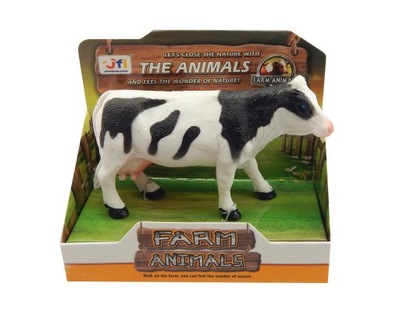 A8526 Zwierzęta gospodarskie farma figurki krowa