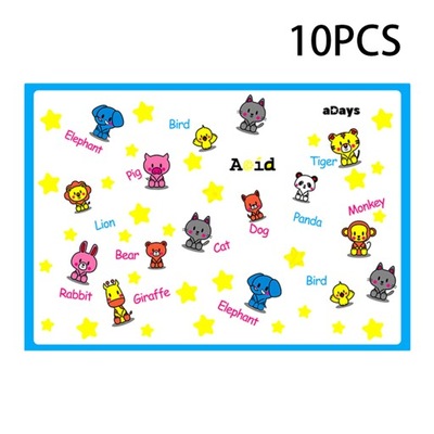 10Pcs Disposable Stick-on Placemats for Kids Baby Eating Waterproof Table