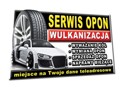 BANER SERWIS OPON WULKANIZACJA wymiana naprawa