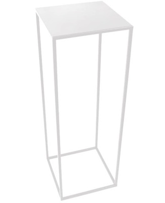 Kwietnik loft 70cm biały met 363