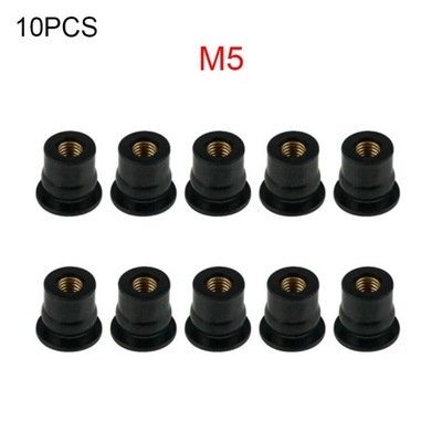 10pcs M4 / M5 / M6 motorcycle rubber well nut 