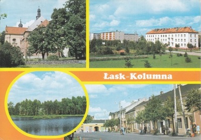 ŁASK-KOLUMNA - KOŚCIÓŁ - OSIEDLE - RZEKA GRABIA - RYNEK