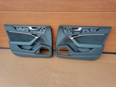 Audi a7 4k обивка обшивки дверь левая правая p+t фото №1