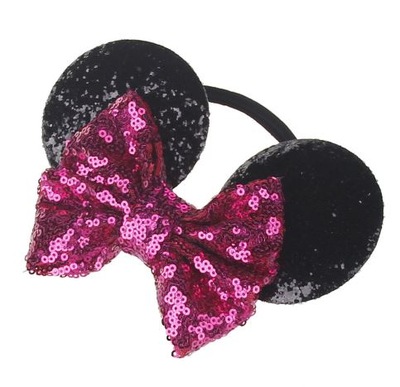 Opaska Minnie uszy CEKINOWA OPASKA MYSZKA MINNIE