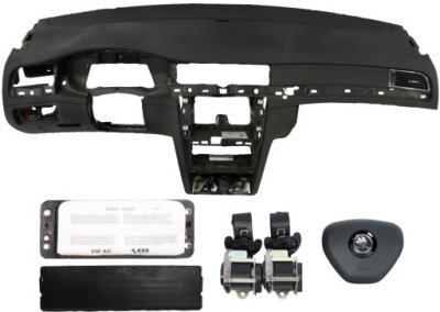 Панель приладів консоль подушка безпеки ремені skoda superb фото №1