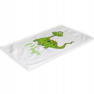 Ręcznik z Imieniem DO PRZEDSZKOLA Słodki Dinozaur
