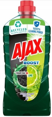 AJAX płyn do mycia podłóg BOOST CHAROCAL LIME 1l