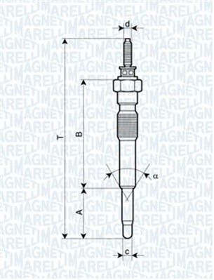 MAGNETI MARELLI 062900068304 СВІЧКА РОЗЖАРЮВАННЯ