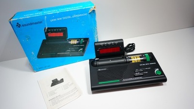 Retro Radio budzik Radiobudzik Z Radiem Radio Soundmaster Space Age