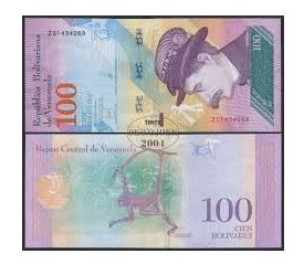 BANKNOT 100 BOLIVARES WENEZUELA 2018 UNC