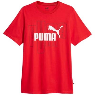 Koszulka męska Puma Graphics No. 1 Logo Tee All Time czerwona 677183 11 M