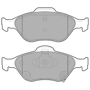DELPHI ZAPATAS DE FRENADO PARTE DELANTERA LP2005 LP2005  