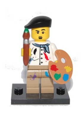 Lego Minifigures 4 col04-14 Artist FIGURKA-*U