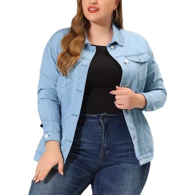 katana kurtka jeansowa plus size 48/50