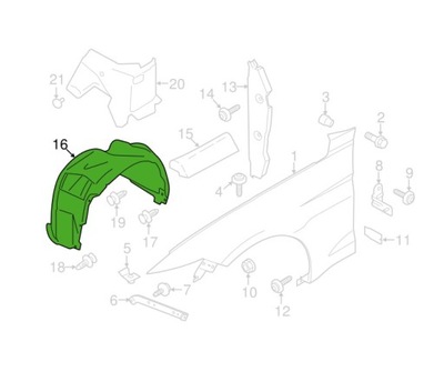 FORD MUSTANG 18- ALETA COMPENSADORA  