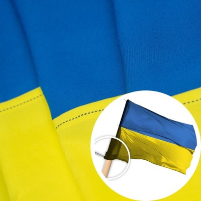 FLAGA UKRAINY Ukraina 112x70 cm Producent UA