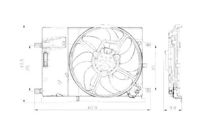 Tyc вентилятор радіатора з корпус abarth grande фото №1