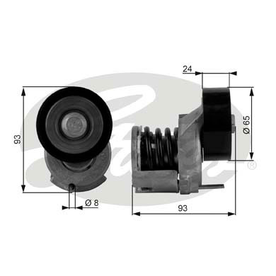 РОЛИК НАТЯЖИТЕЛЬНЫЙ PK GATES T38439