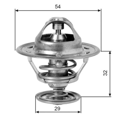 TERMOSTATO MITSUB.L200,300 2.5D 86- /83/  