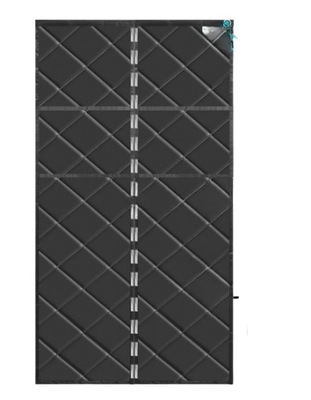 Kurtyna Termiczna Zasłona na Drzwi Magnetyczna 90x210cm Czarny