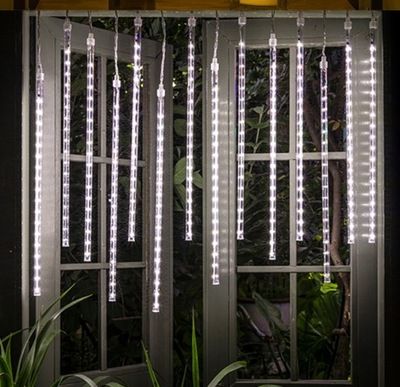 METEORY LAMPKI LED SOPLE PADAJĄCY ŚNIEG DŁUGIE