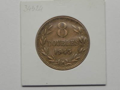 34324/ 8 DOUBLES 1945 GUERNSEY