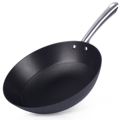 PATELNIA WOK ŻELIWNA 28 CM. ATLAS