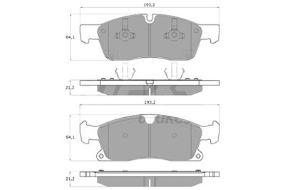 TOMEX BRAKES КОЛОДКИ ТОРМОЗНЫЕ MERCEDES W166 M-KLASA 11- ПЕРЕД