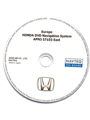 Honda Mapy Mapa 2018 EU DVD NAWIGACJA PŁYTA