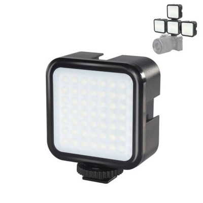 PULUZ LAMPA LED DO APARATU KAMERY PU529B PLASTIKOWA 3W LAMPKA FOTOGRAFICZNA