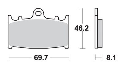 SBS ZAPATAS DE FRENADO KH158 RSI SINTER  