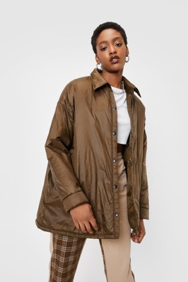 NASTY GAL KURTKA DAMSKA KHAKI KLASYCZNA 40 1YIS