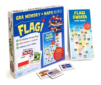 FLAGI. GRA MEMORY + MAPA