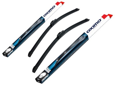 WIPER BLADES FLAT ON GLASS OXIMO SET ON FRONT 550 MM + 550 MM  