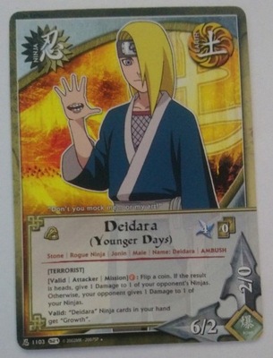 Karta Naruto CCG Ninja Deidara - N-1103