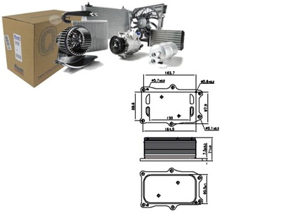 Радиатор масла mercedes actros mp4 mp5 antos arocs atego 3 citaro o фото №1