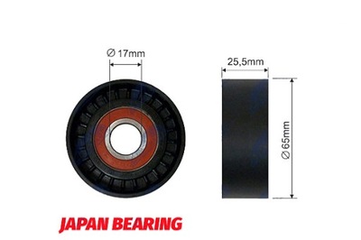 Nty ролик натягувача ремінь клиновий citroen c5 ii c5 iii c6 c8 фото №1