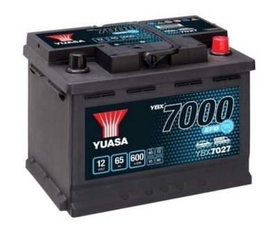 BATERÍA YUASA 12V 65AH/600A START LUZ DE FRENADO PLUS P+  