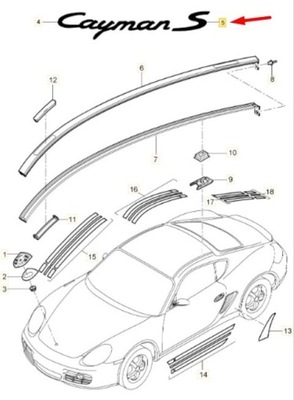 PORSCHE CAYMAN 987C INSCRIPTION S PRIMED GENUINE  