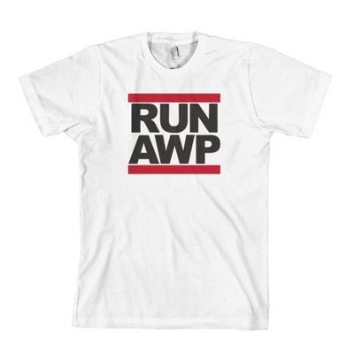 RUN AWP counter strike cs go koszulka męskaXXL