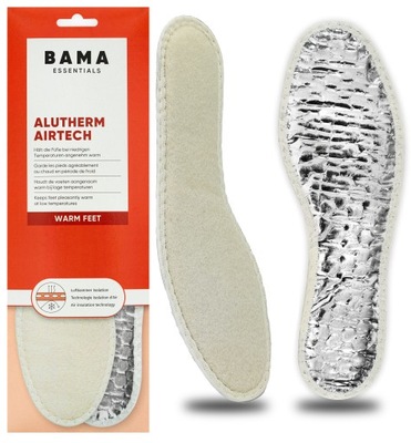 Wkładki do butów zimowe jesienne alutermiczne BAMA R.42/43
