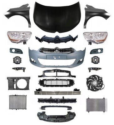 Citroen c4 10- pas бампер капот крила фара фото №1