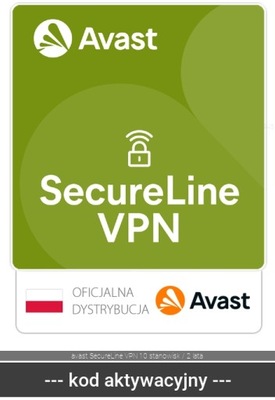 avast SecureLine VPN 10 stanowisk / 2 lata